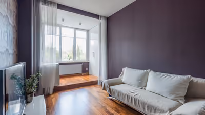 Freshly finished custom home interior with hardwood floors and modern finishes