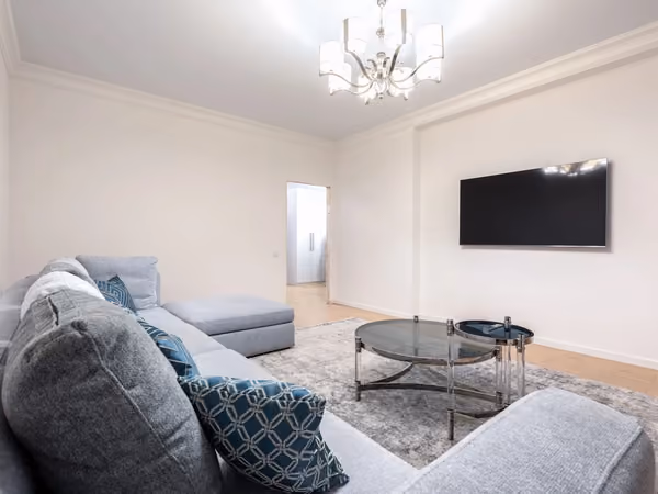 Finished, professionally remodeled open-plan living space in a Montana home
