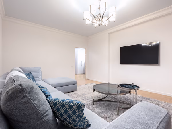 Finished, professionally remodeled open-plan living space in a Montana home